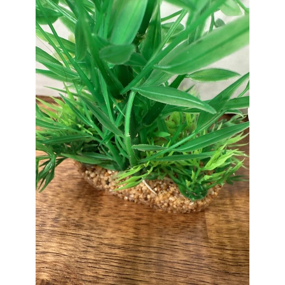 Lot Artificial Aquarium Plastic Plants & Flower Decor, Multicolor, Weighted